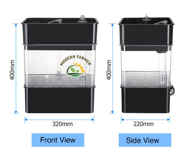 Mini Aquaponic system with LED light - Image 2