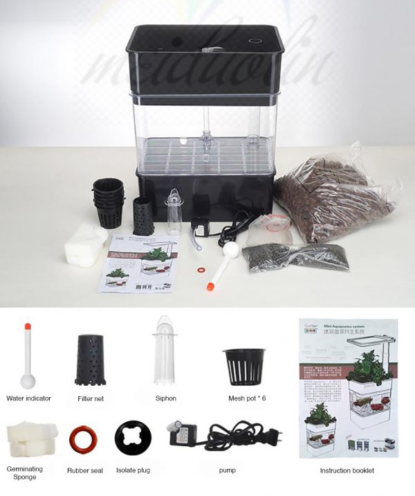 Mini Aquaponic system with LED light - Image 3